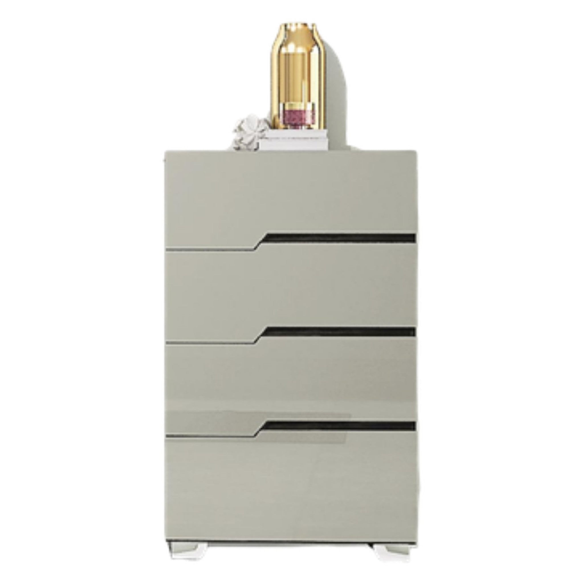 Lucéra – Chiffonnier 35 po deux tons gris laqué