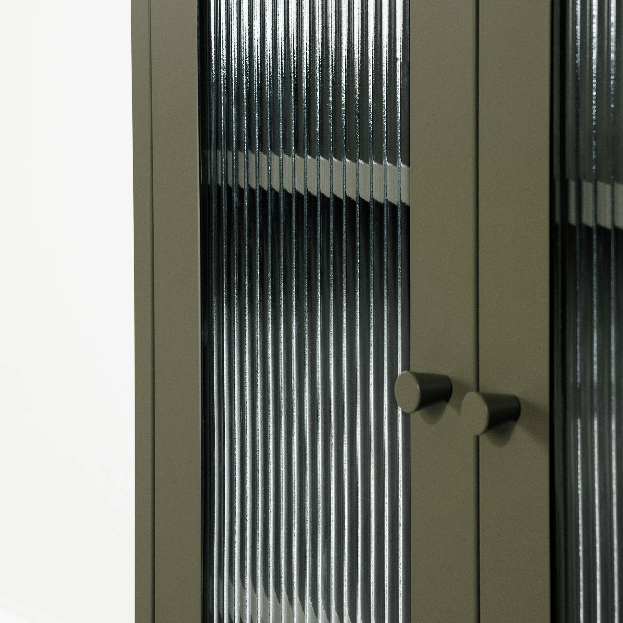 Meuble d'appoint avec portes en verre - Kodali