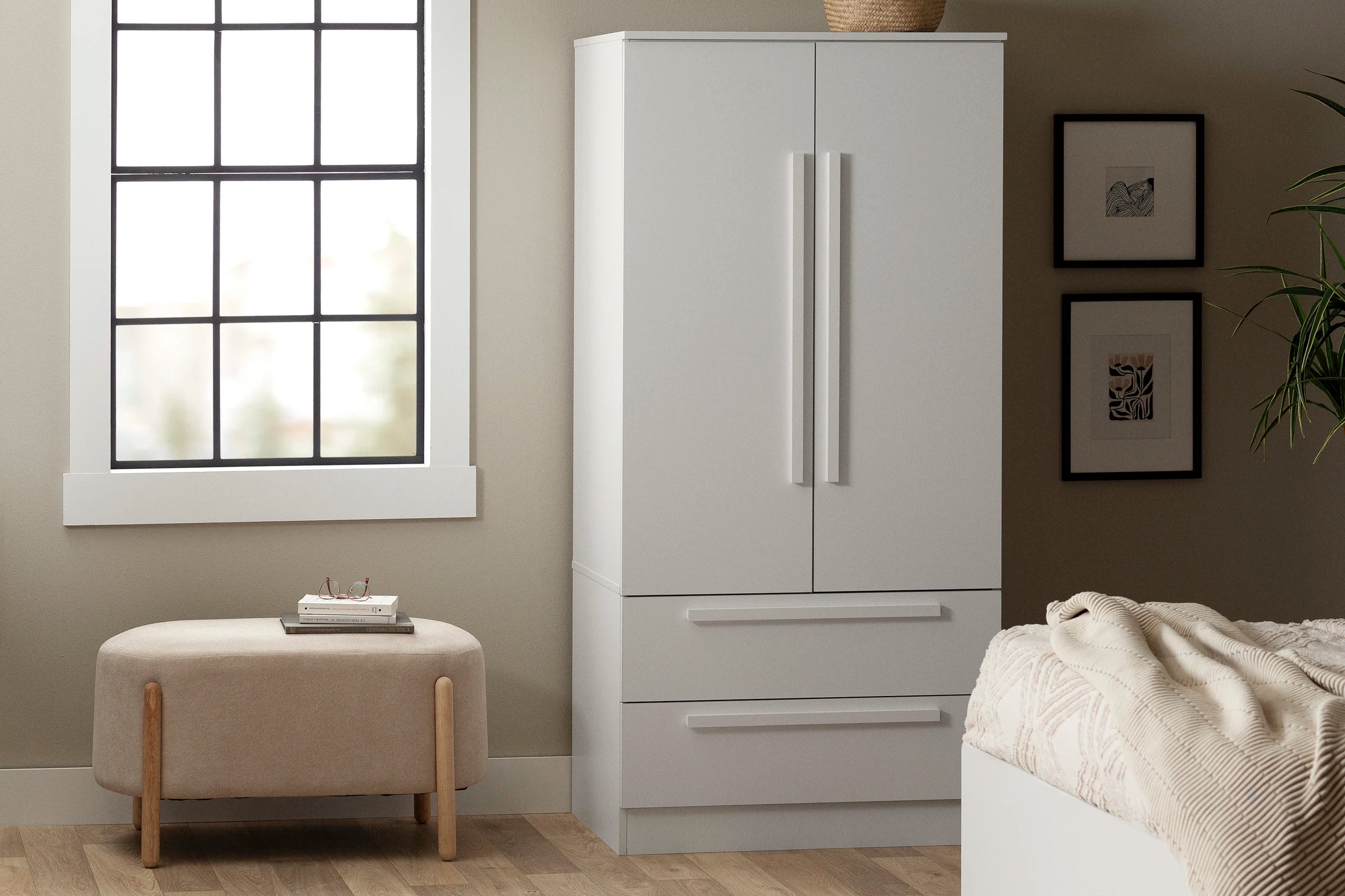 Armoire penderie avec portes et tiroirs - Acapella