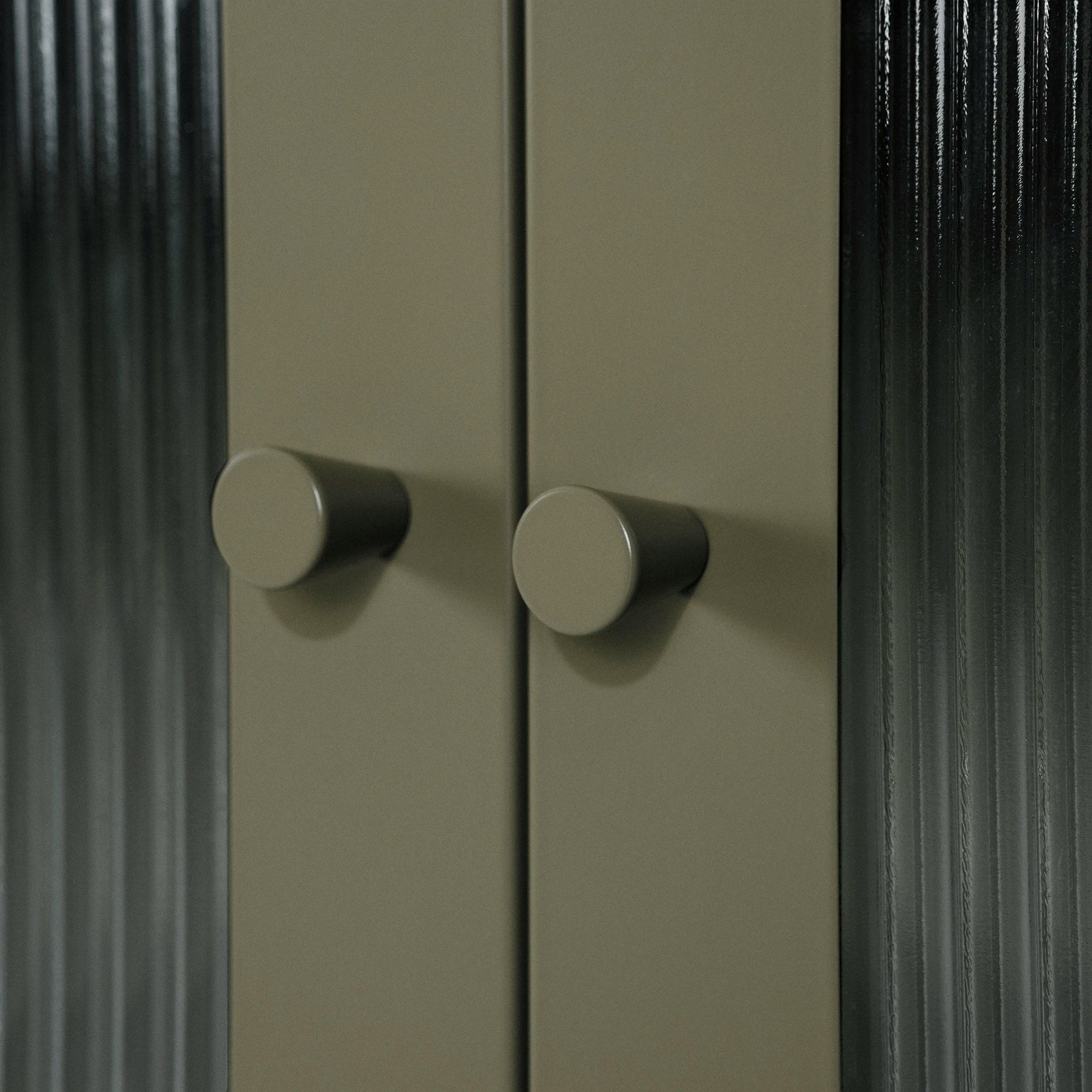 Meuble d'appoint avec portes en verre - Kodali