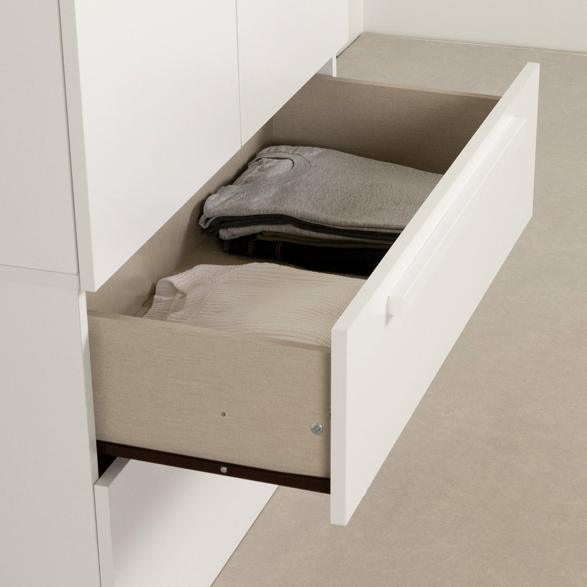 Armoire penderie avec portes et tiroirs - Acapella