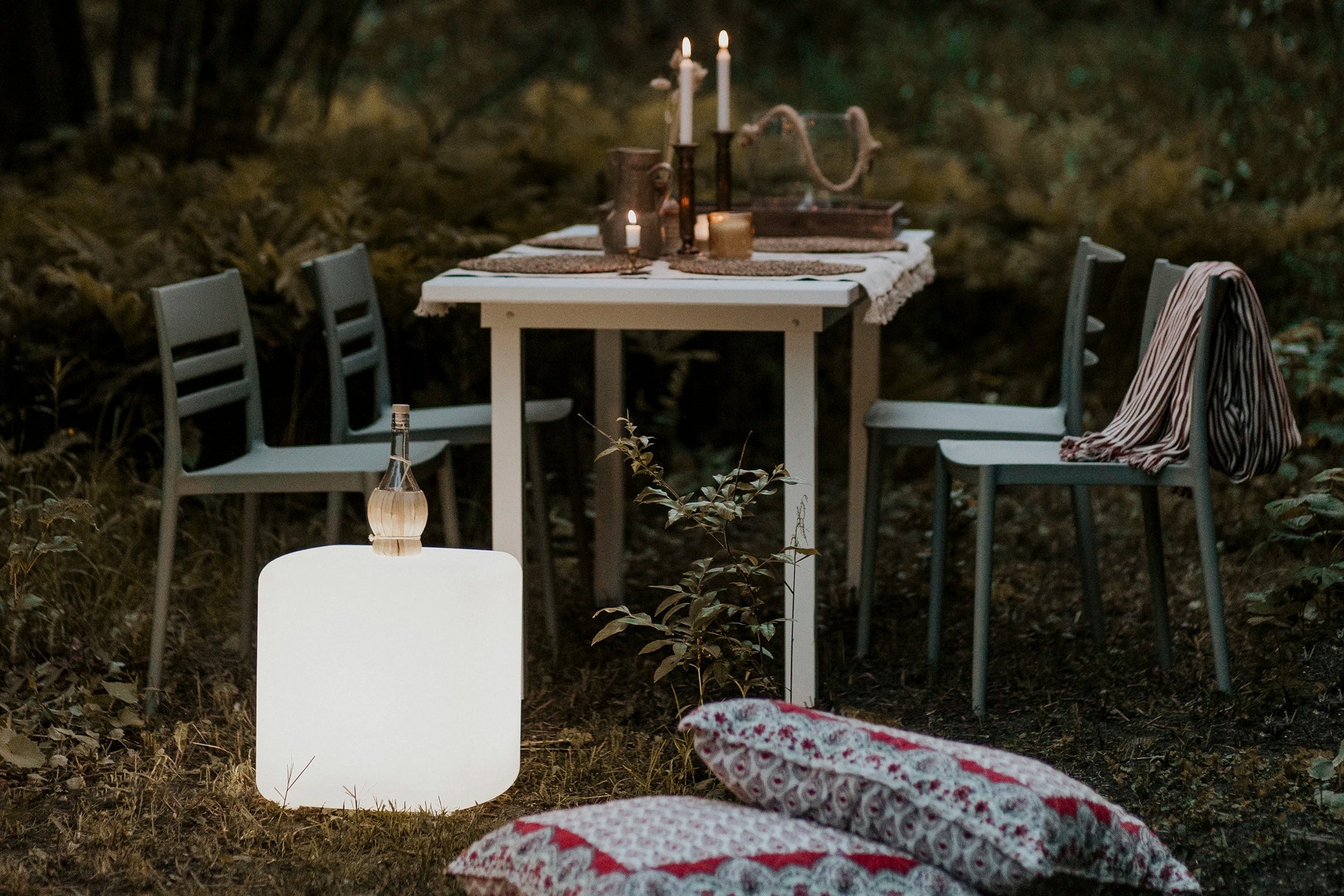 Lighted Side Table - Dalya