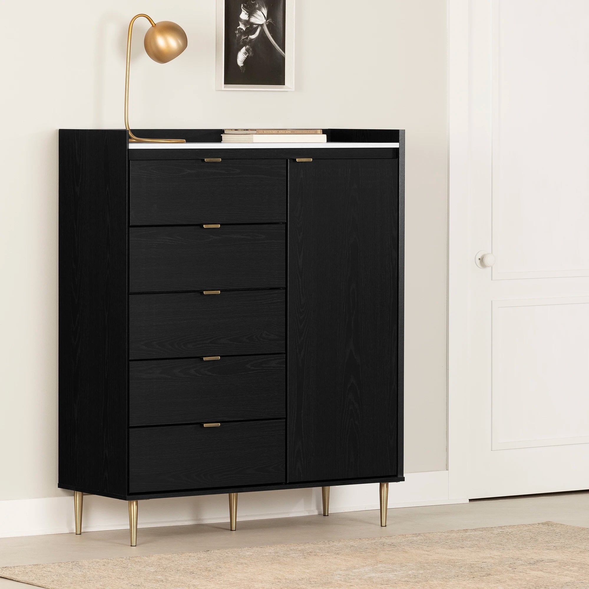 Door Chest with 5 Drawers - Hype