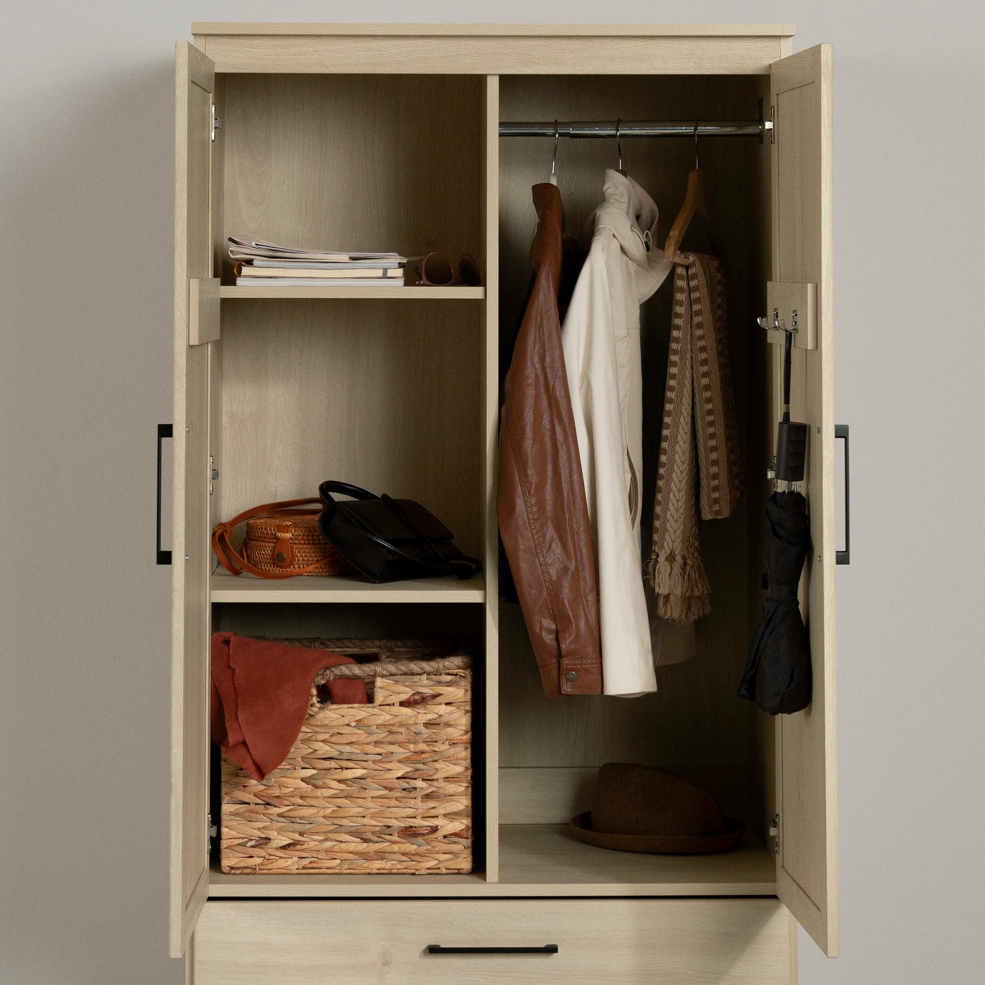 Armoire de rangement à 2 portes - Haven