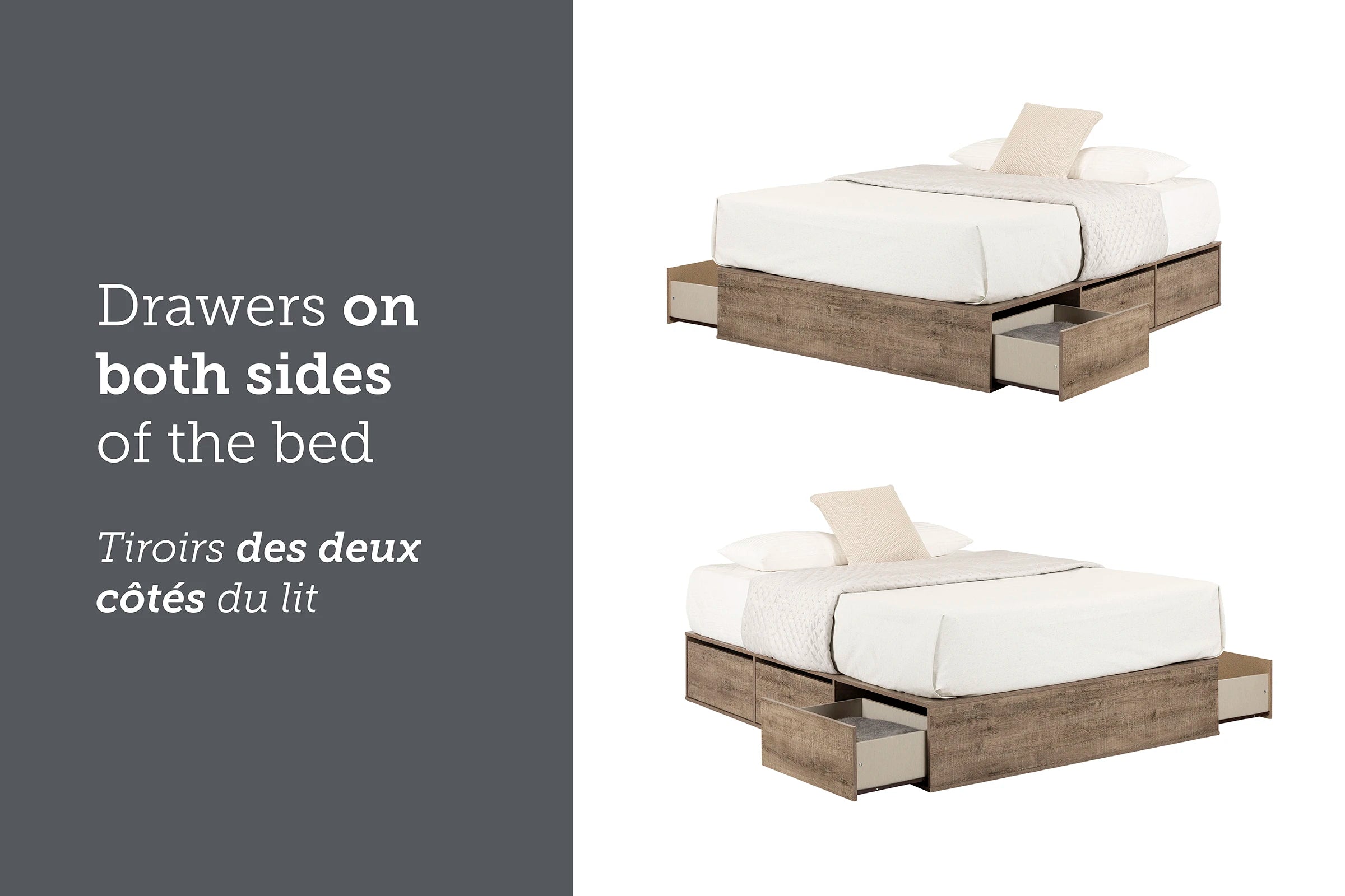 6-Drawer Platform bed – Fusion