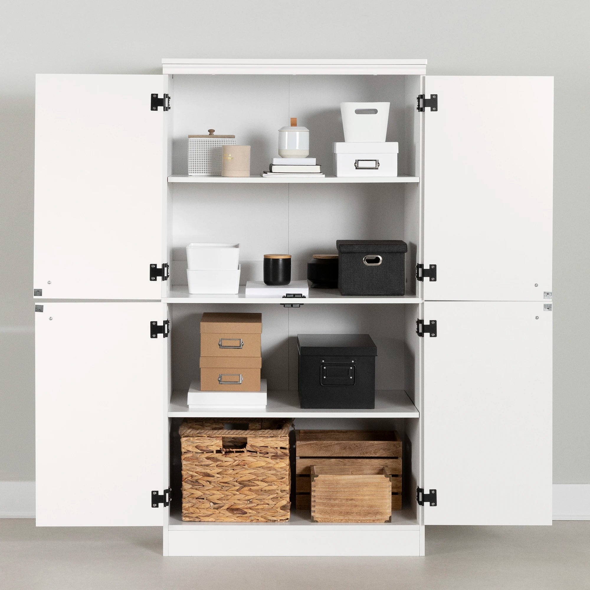 Armoire de rangement à 4 portes - Morgan