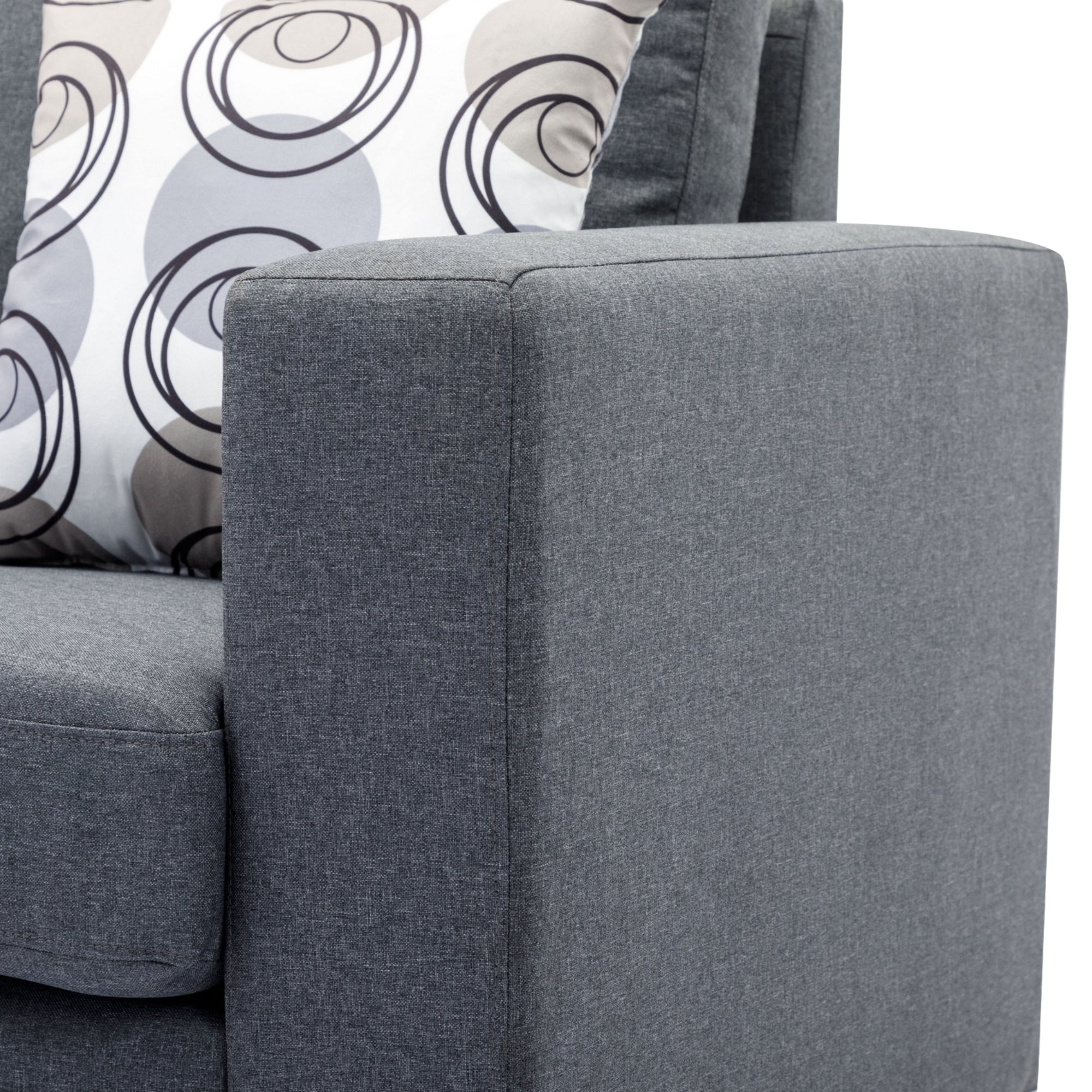 Arcevo sectionnel reversible gris - 7