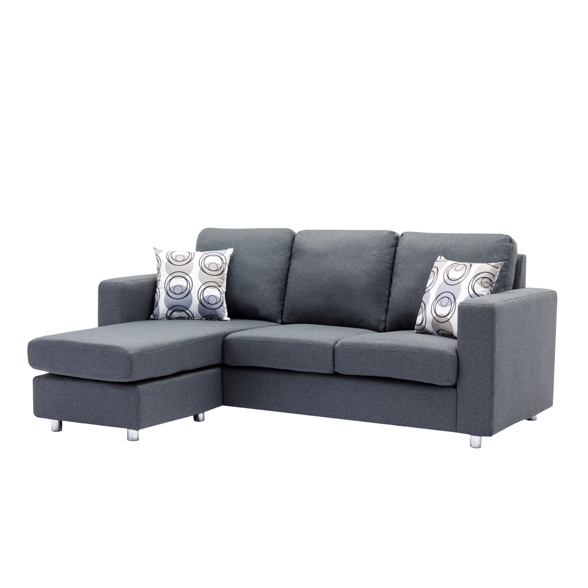 Arcevo sectionnel reversible gris - 8