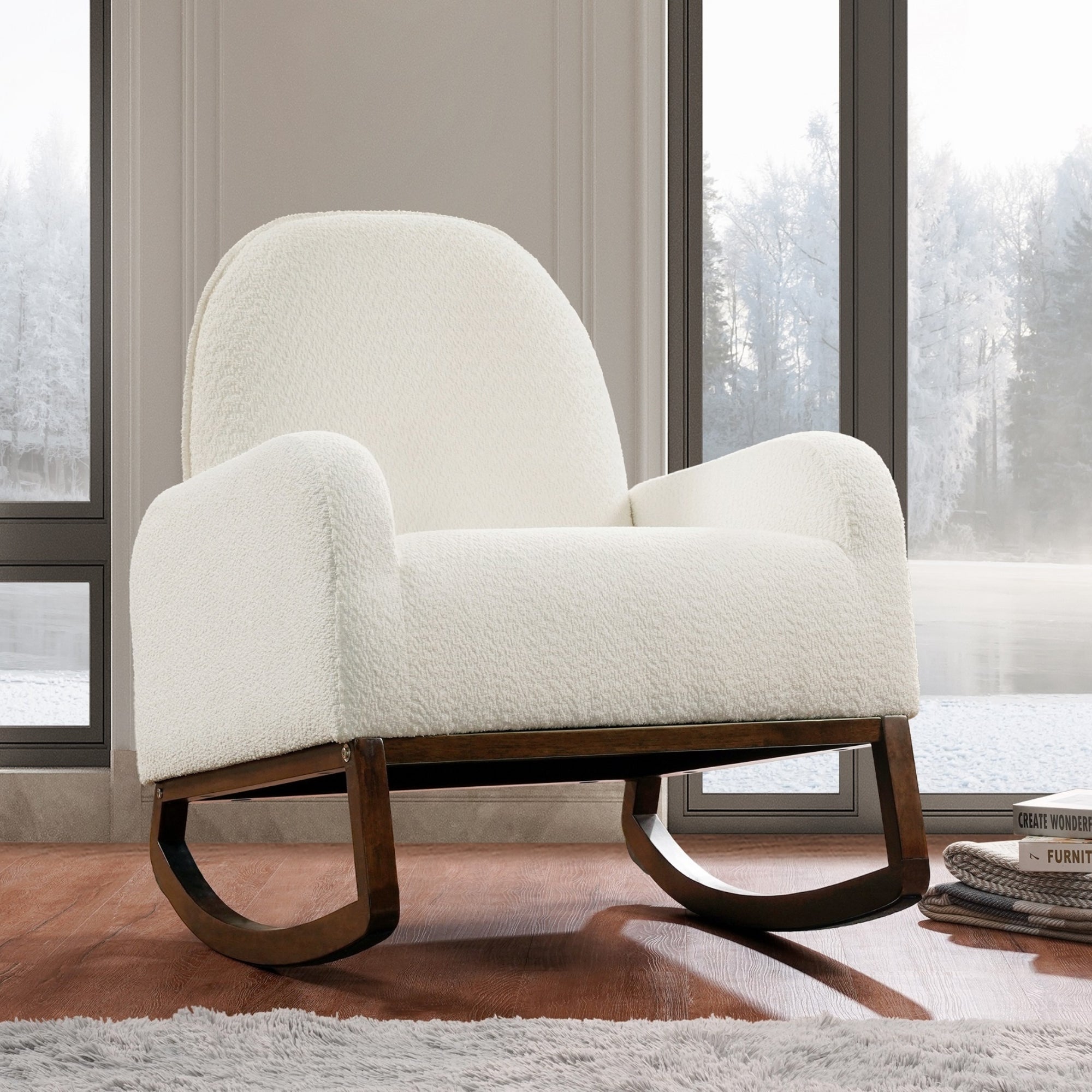 Boucano chaise bercante beige - 1