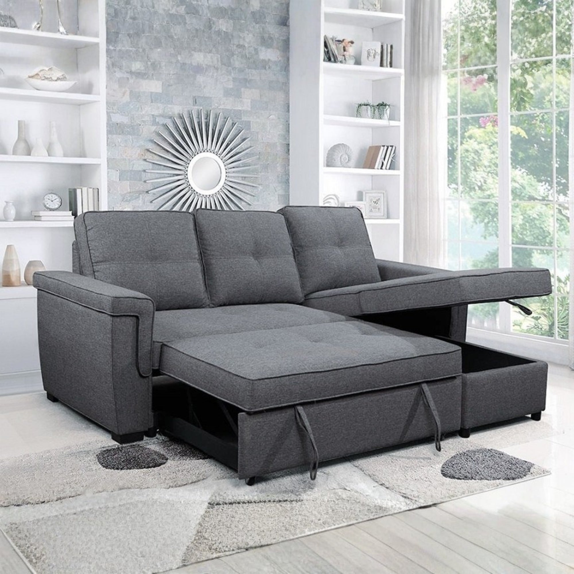 Flexeno sectionnel sofa-lit gris - 2