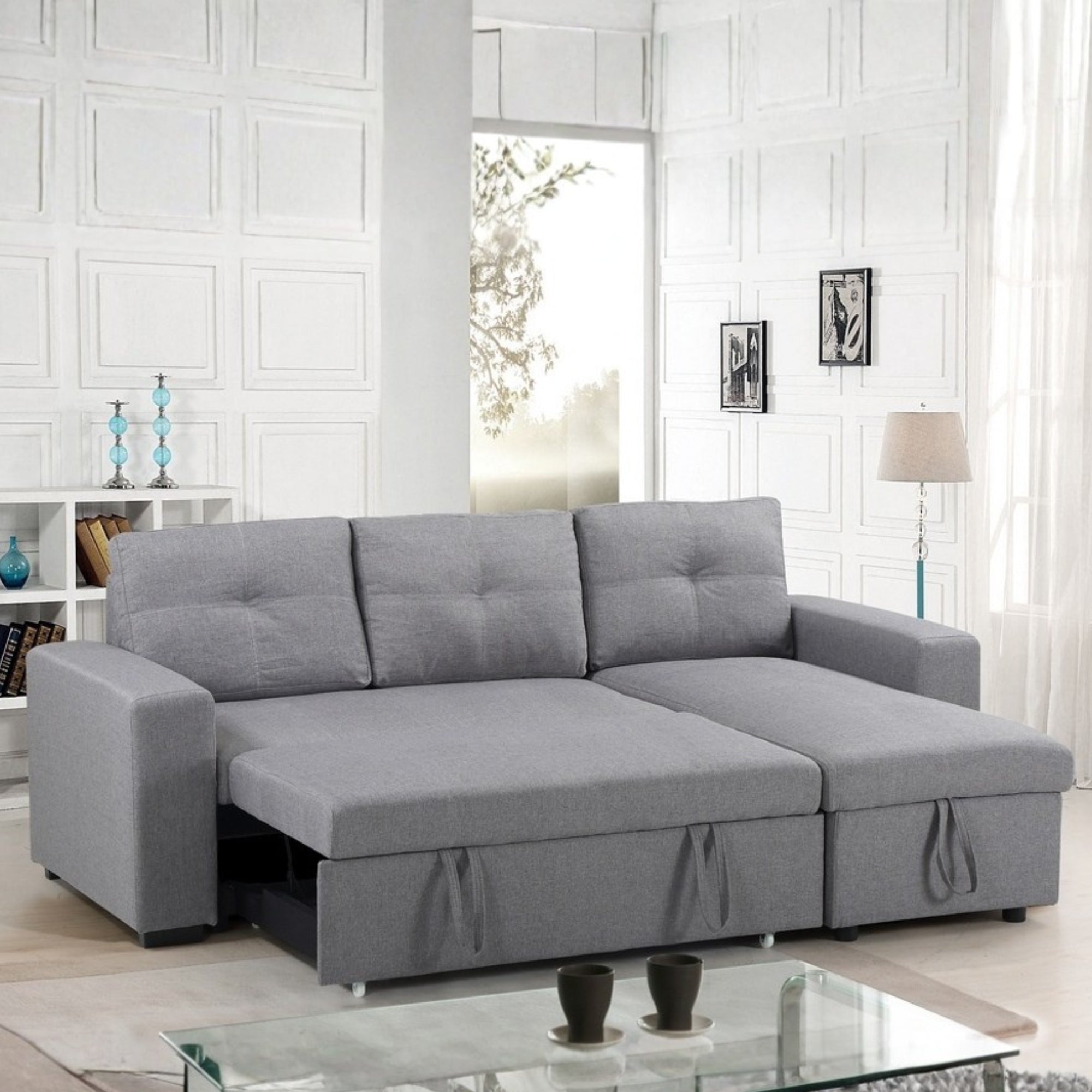Klevano sectionnel sofa-lit gris - 3