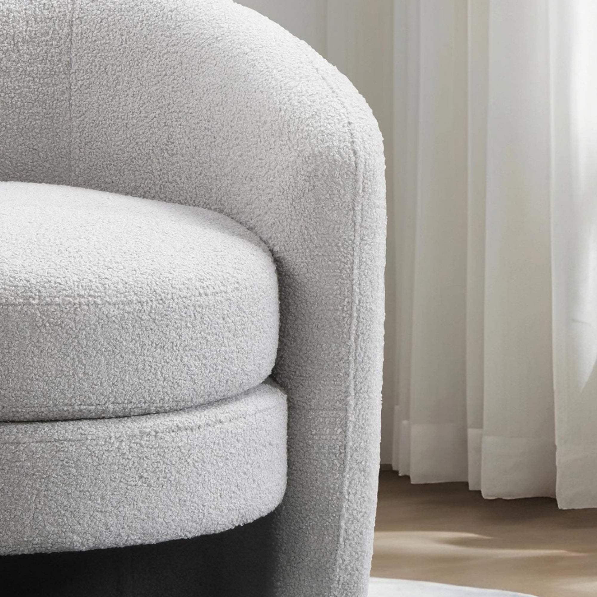 Teddaro chaise baril gris - 3