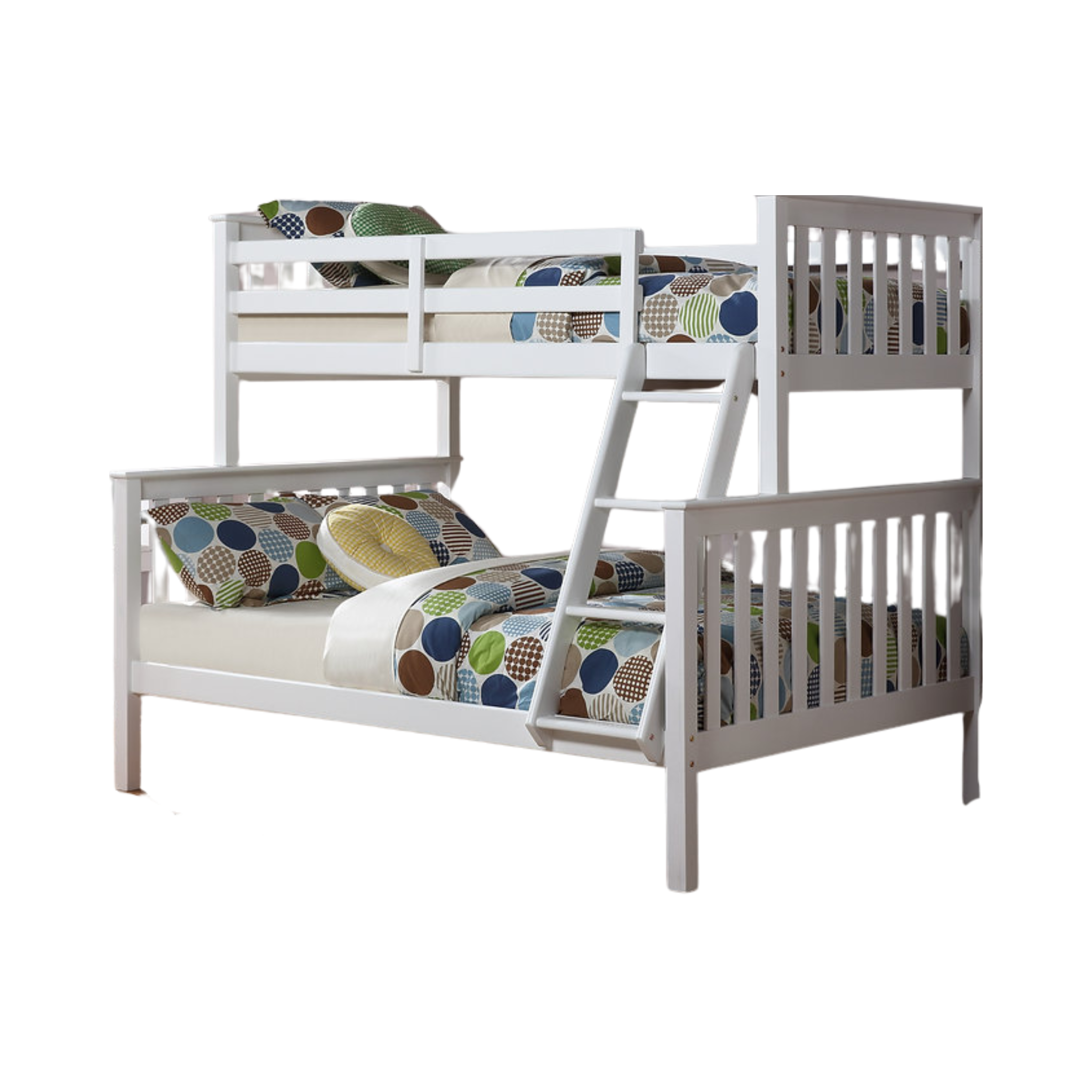 Single/Double White Wooden Bunk Bed 102W
