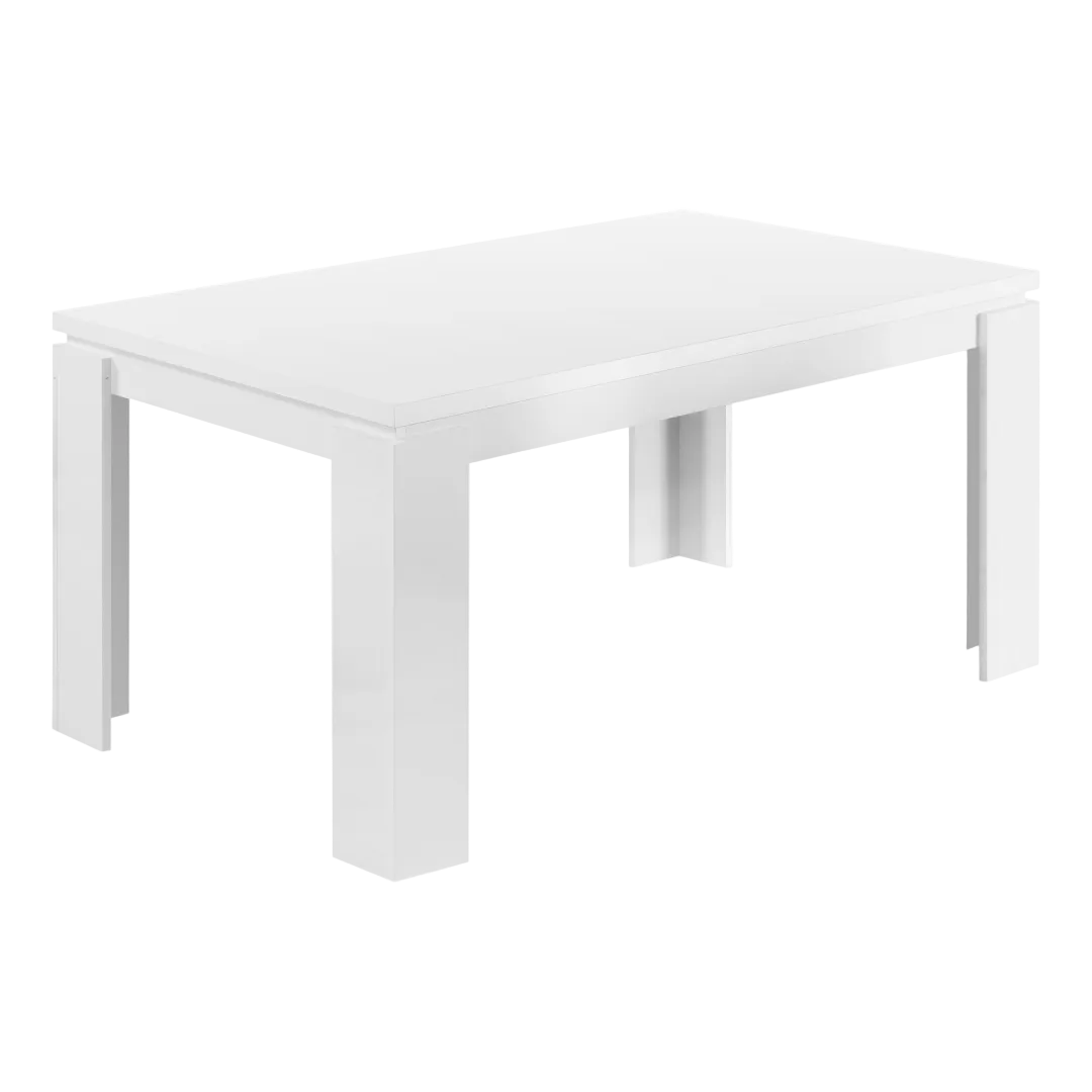 Alvera – Dining Table – Smooth White Finish