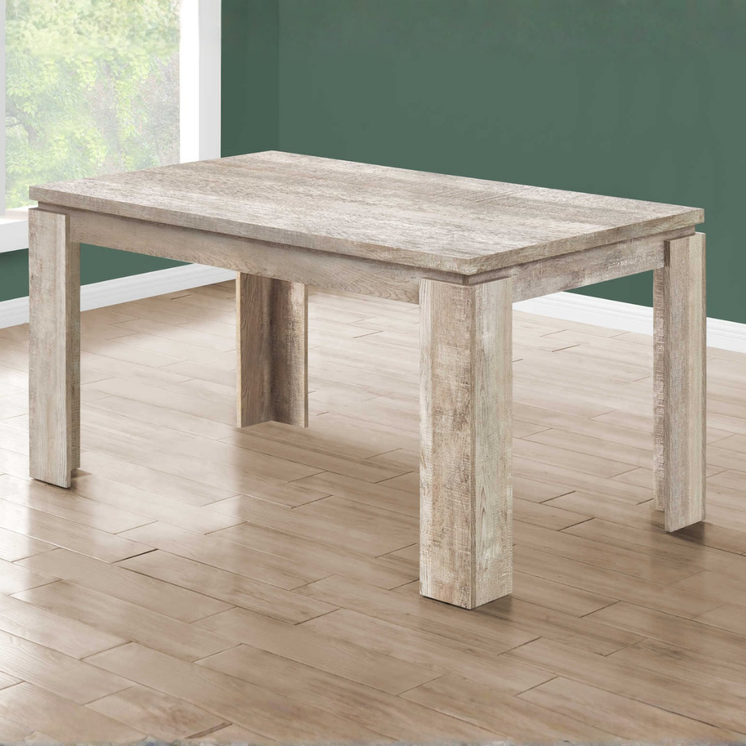 Taurust – Table à manger – Aspect bois recyclé taupe