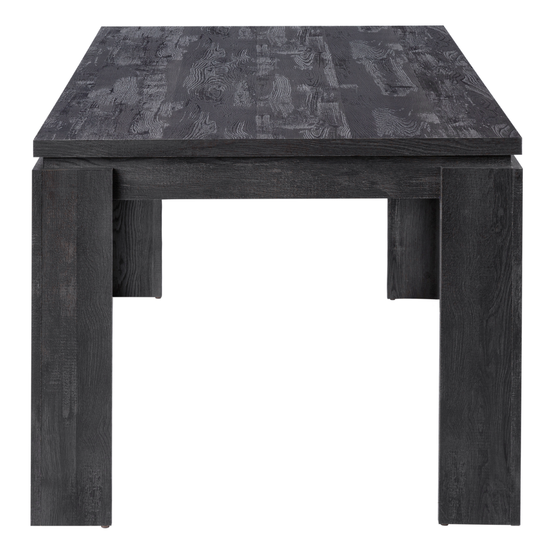 Noirust – Table à manger – Aspect bois recyclé noir
