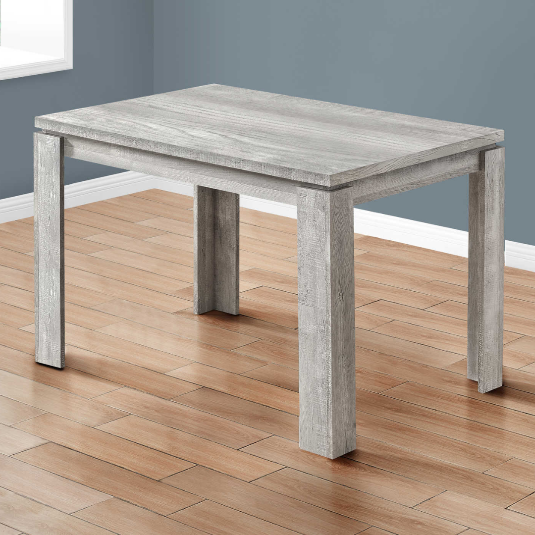 Gravern – Table à manger – Aspect bois recyclé gris