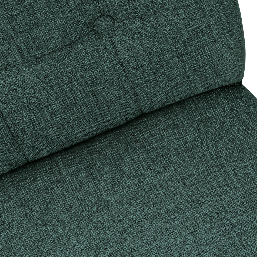 Linara – Lot de 2 – Chaise de salle à manger capitonnée aspect lin – Bleu