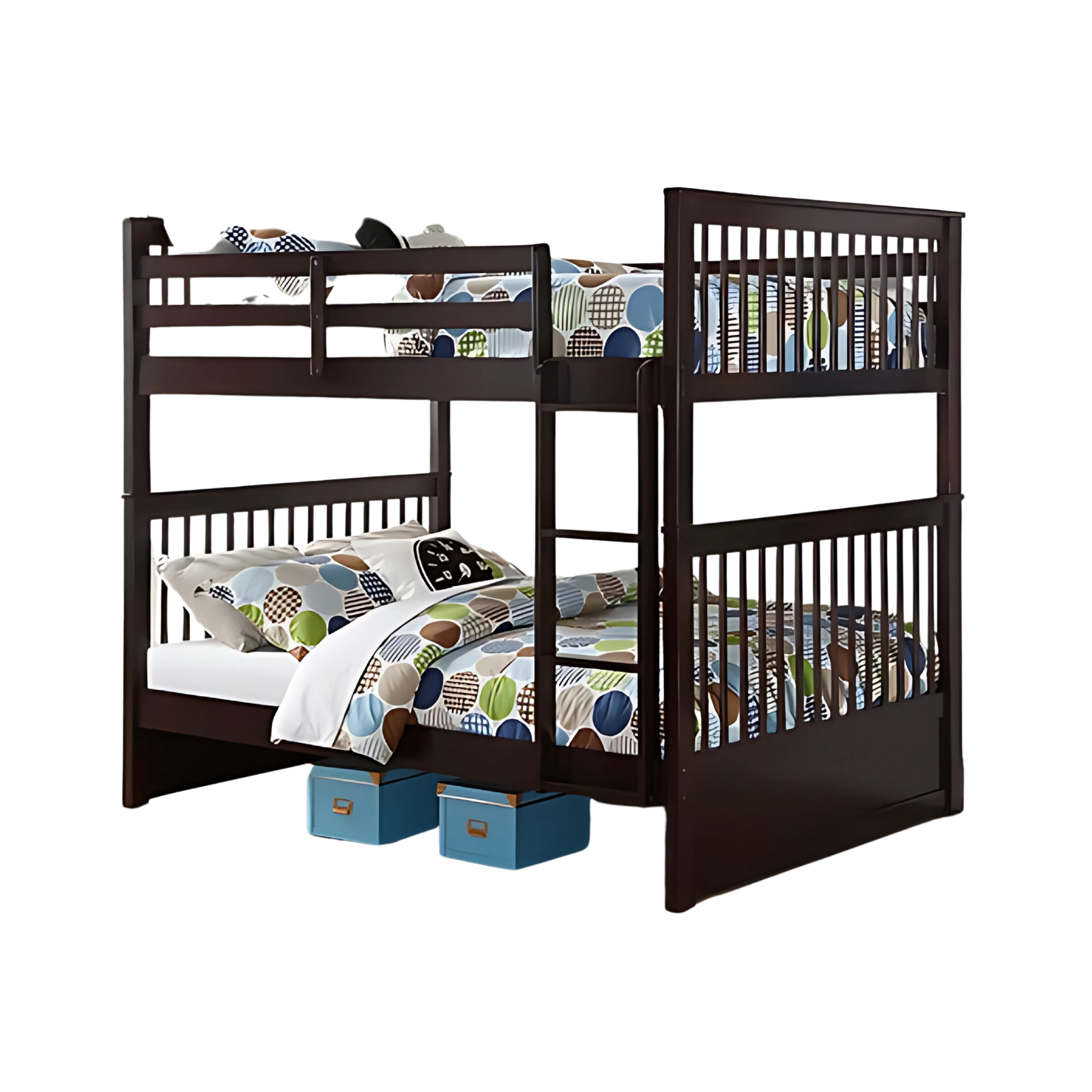 Mission Style Solid Wood Bunk Bed - 123E