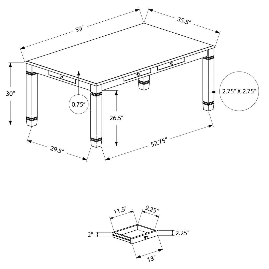 Aurevia – Dining Table – Antique White Veneer