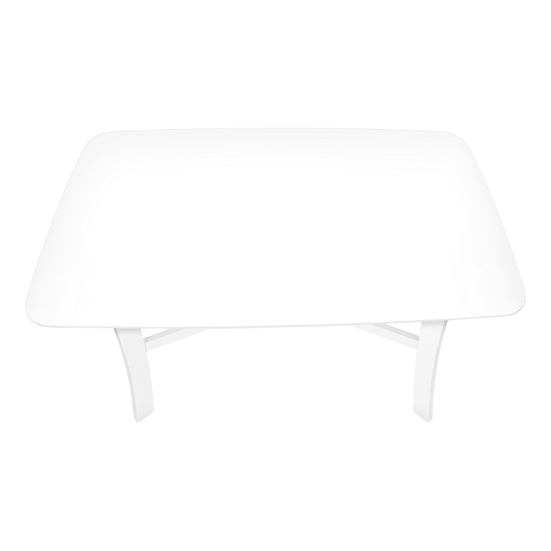 Lunex – Table de salle à manger – Placage blanc