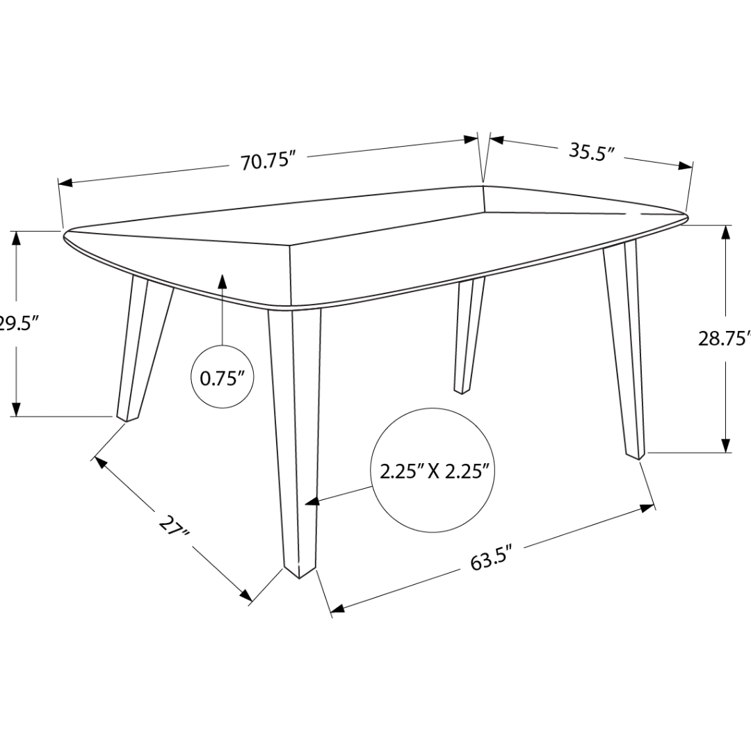 Soren – Dining Set – Dark Walnut / Sand Fabric