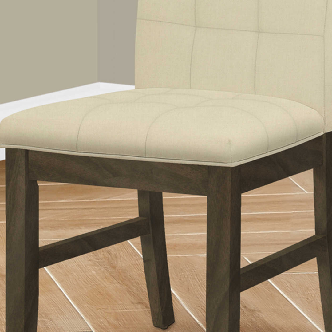 Haventon – Set of 2 – Tufted Fabric Dining Chair – Cream