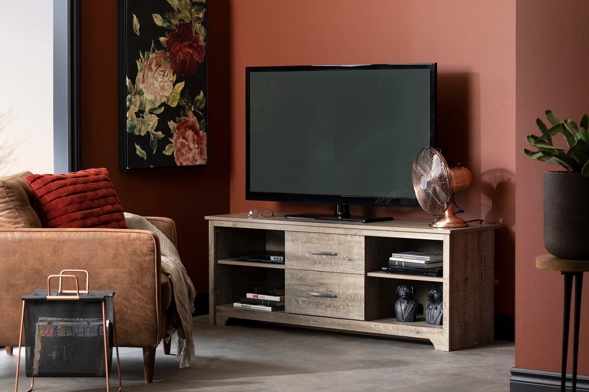 TV Stand with Drawers for TVs up to 60" - Fusion