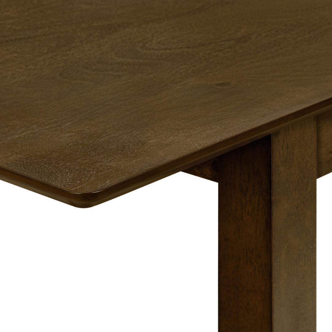 Walden – Table de salle à manger extensible – Placage noyer brun