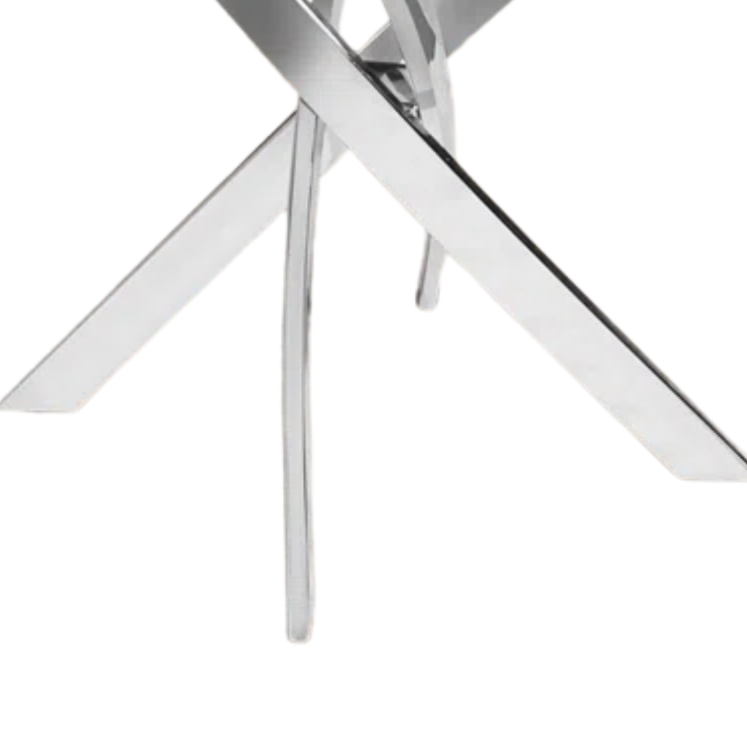 Karsen – Dining Table – Clear Glass Top