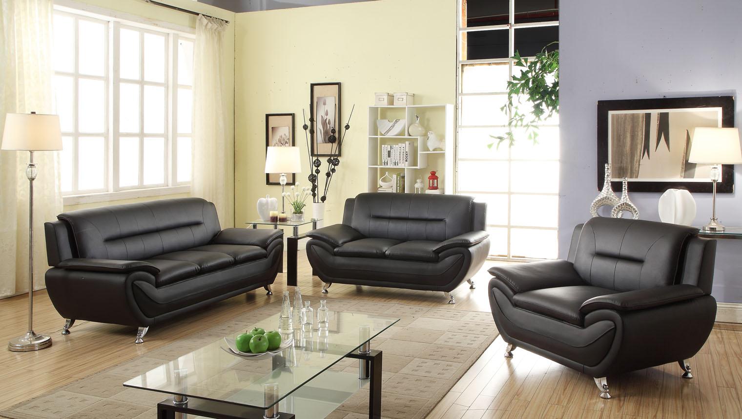 SPRUCE SOFA SET PU 3PCS