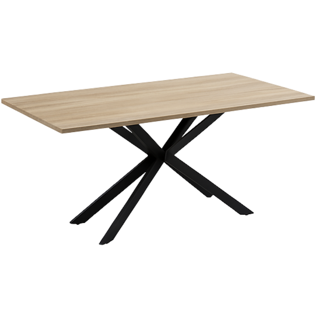 Prima – Dining Set – Wood Top / Beige Velvet