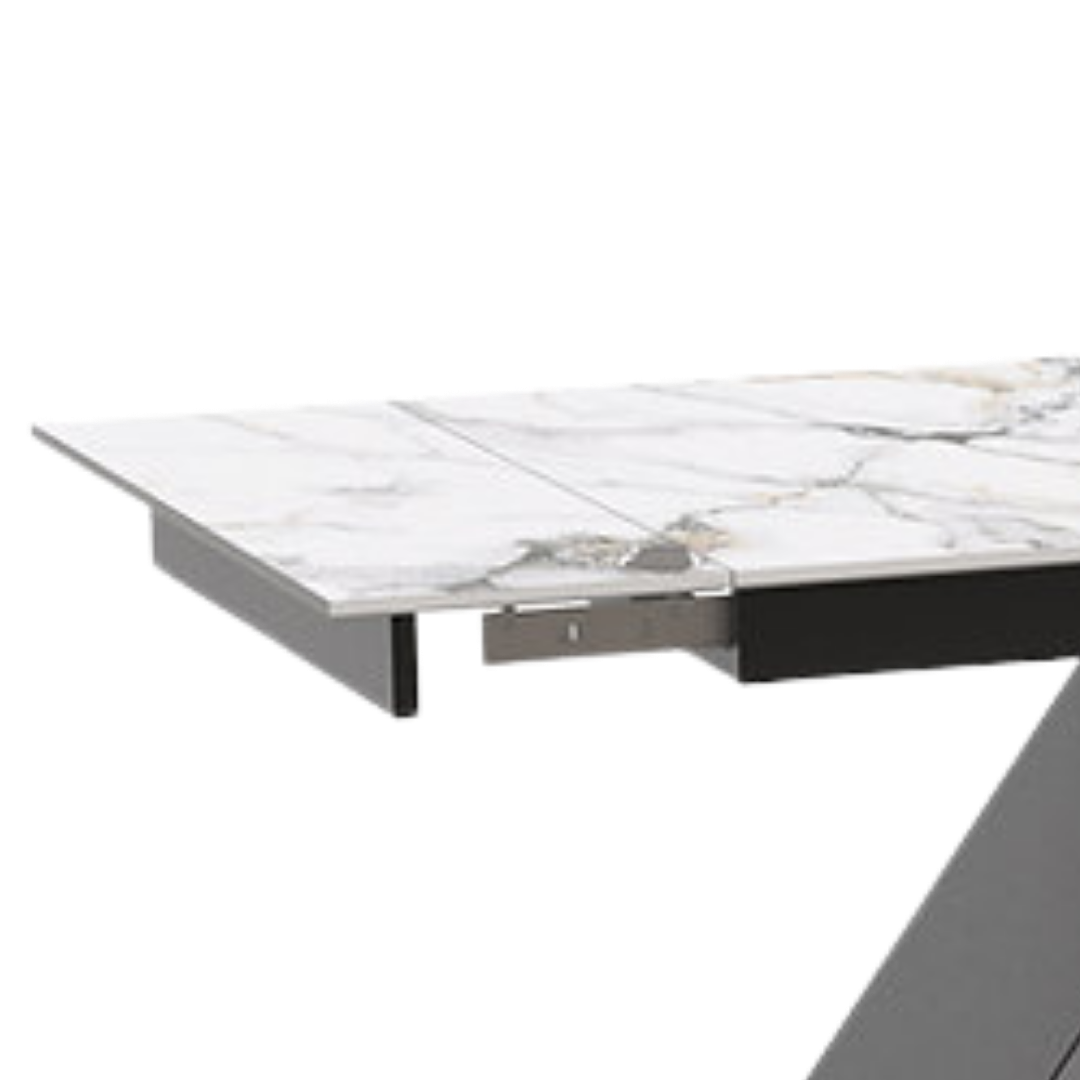 Virex – Extendable Dining Table – Channel Marble Look