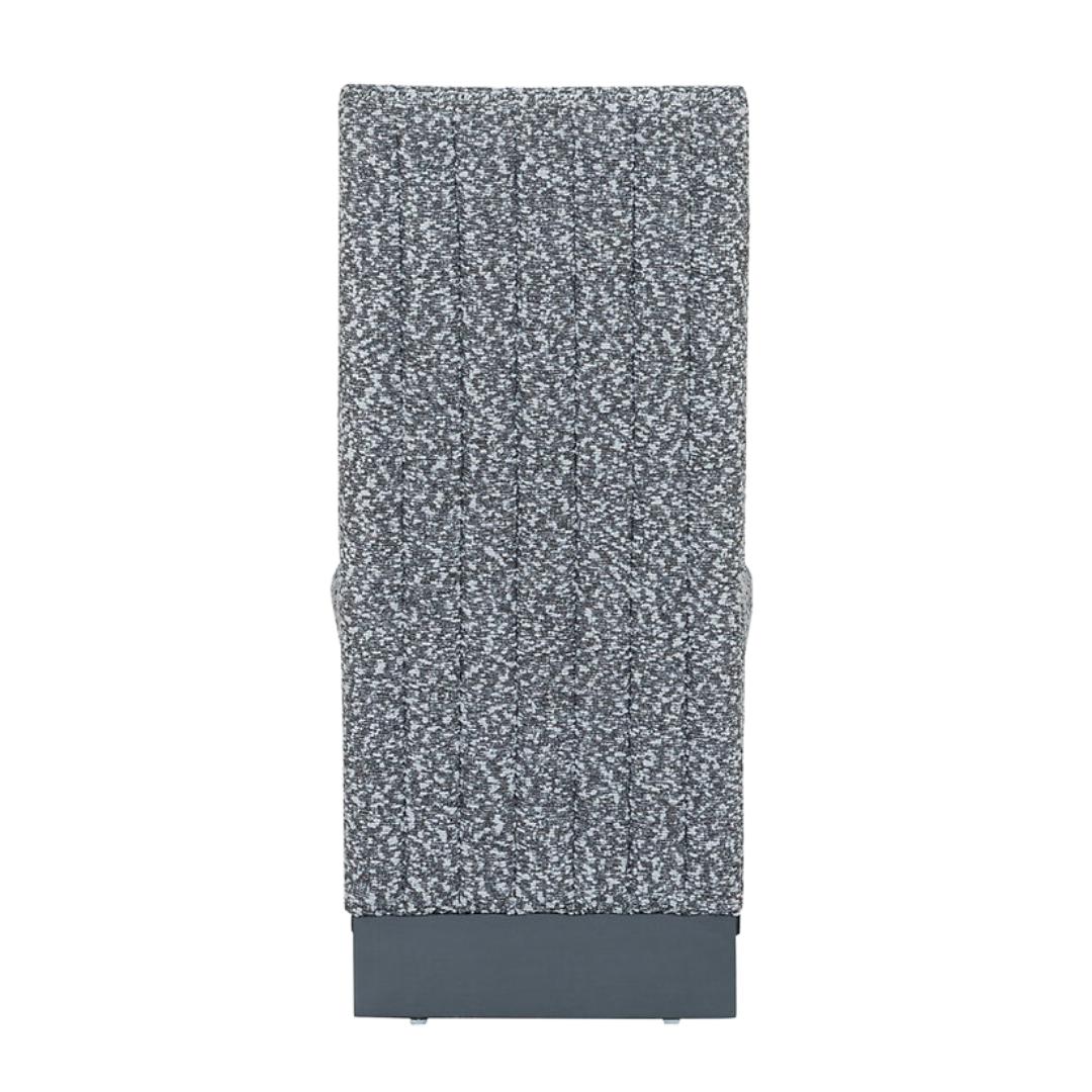 Forma – Ensemble de salle à manger – Aspect marbre gris / Tissu gris