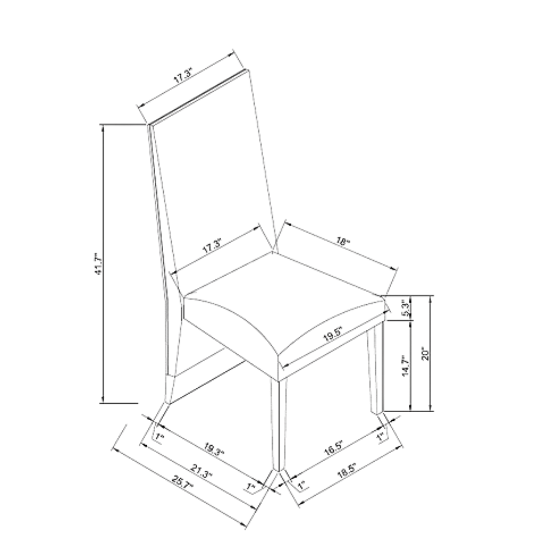 Forma – Ensemble de salle à manger – Aspect marbre gris / Tissu gris