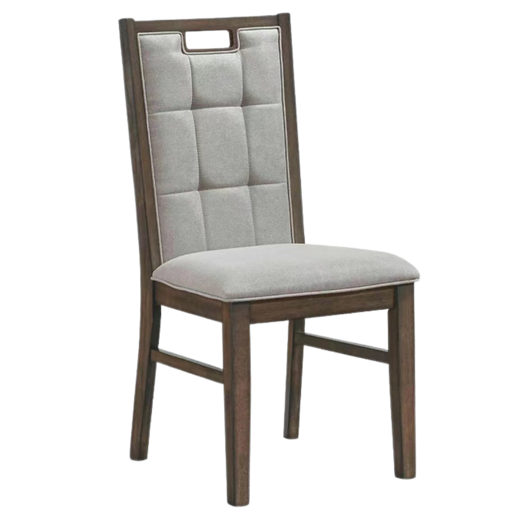 Capri – Ensemble de salle à manger – Imitation marbre / Bois brun rustique