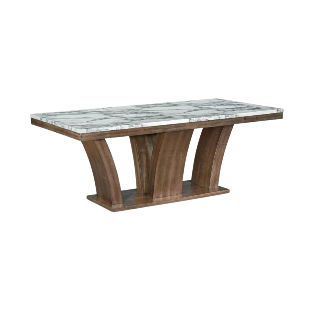 Arvello – Dining Table – Faux Marble Top