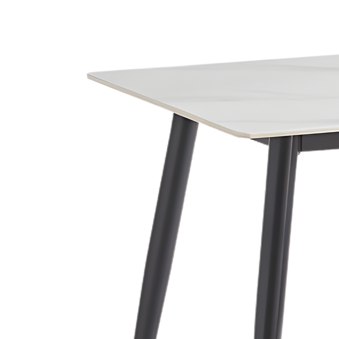 Elvion – Dining Table – Snowy White Marble Look