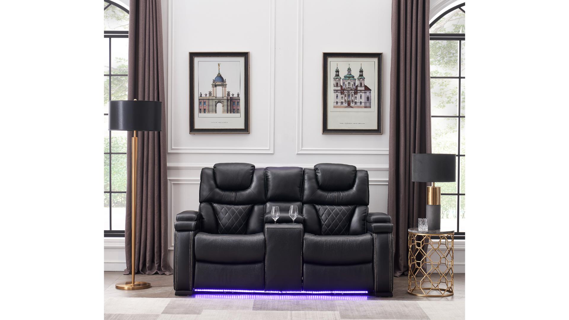 Lexus Loveseat noir