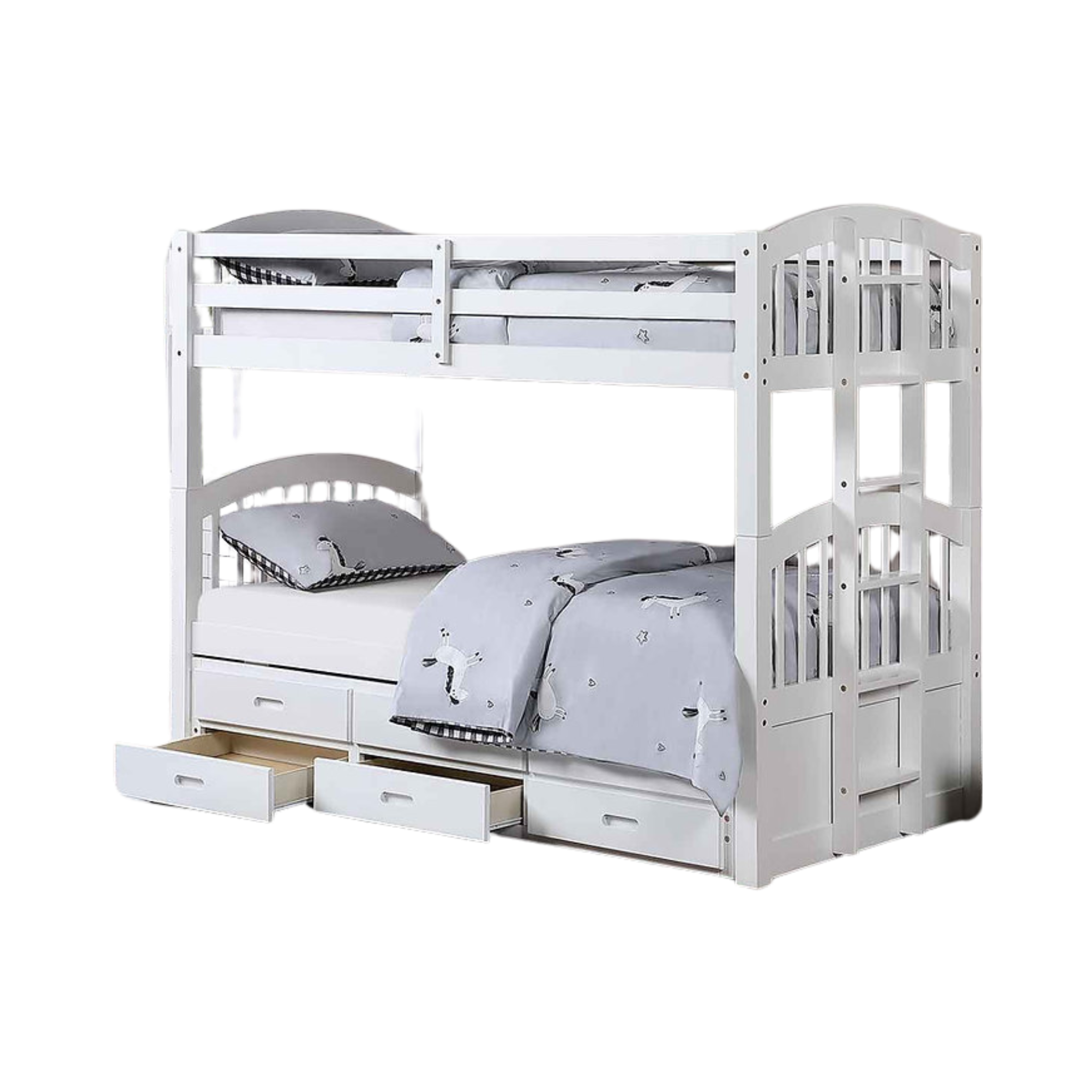 Single White Bunk Bed 1842