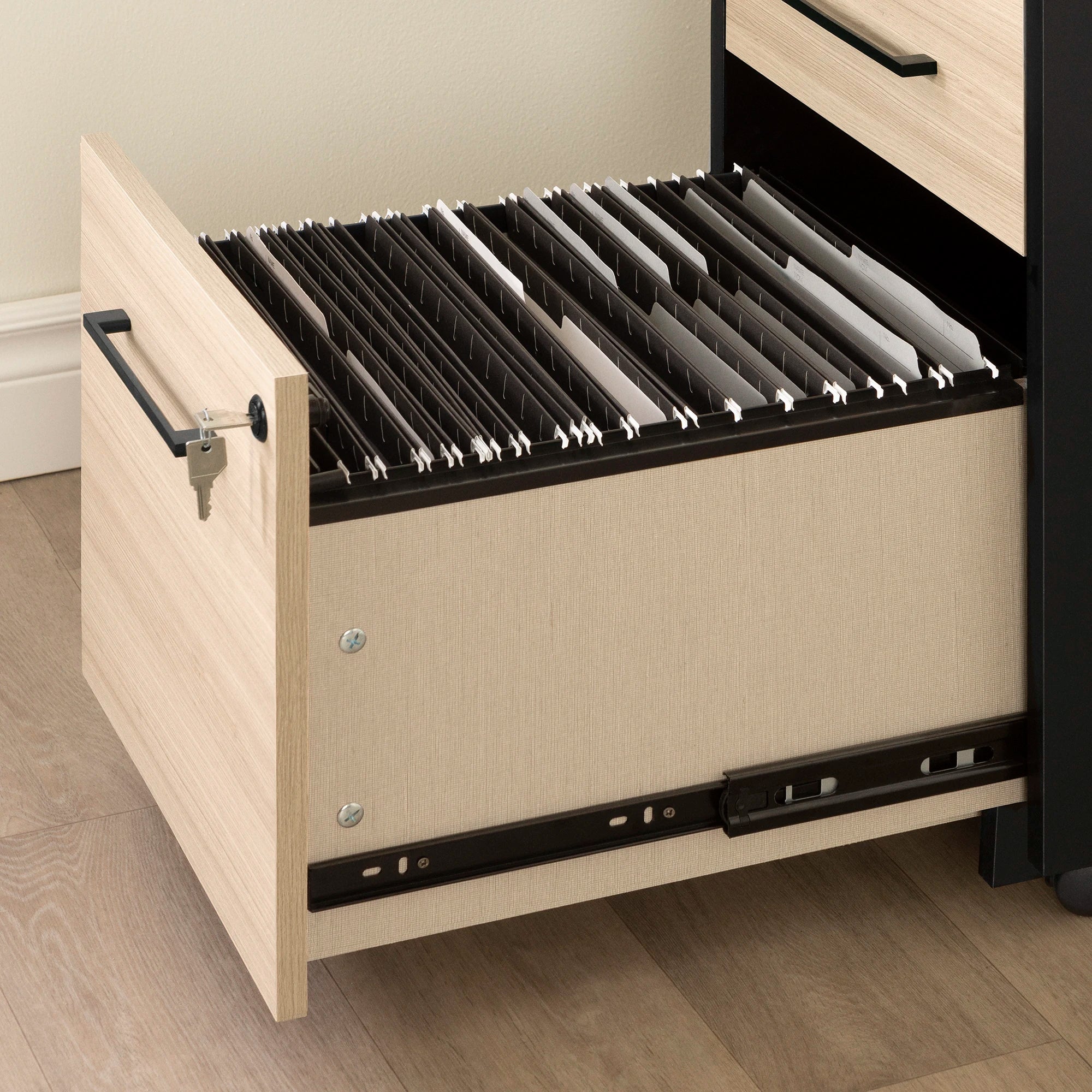 2-Drawer Mobile File Cabinet With Lock - Kozack