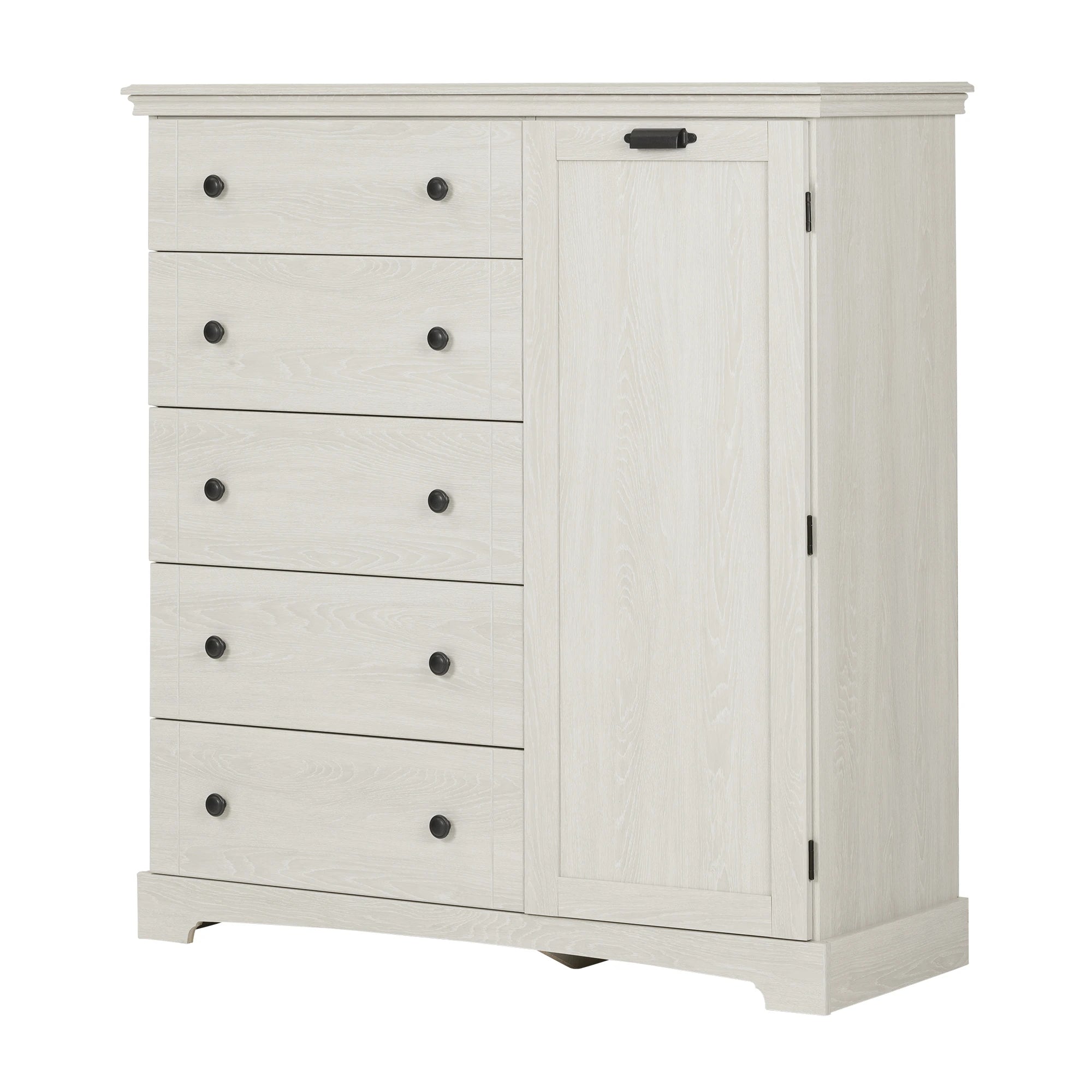 Door Chest with 5 Drawers - Avilla