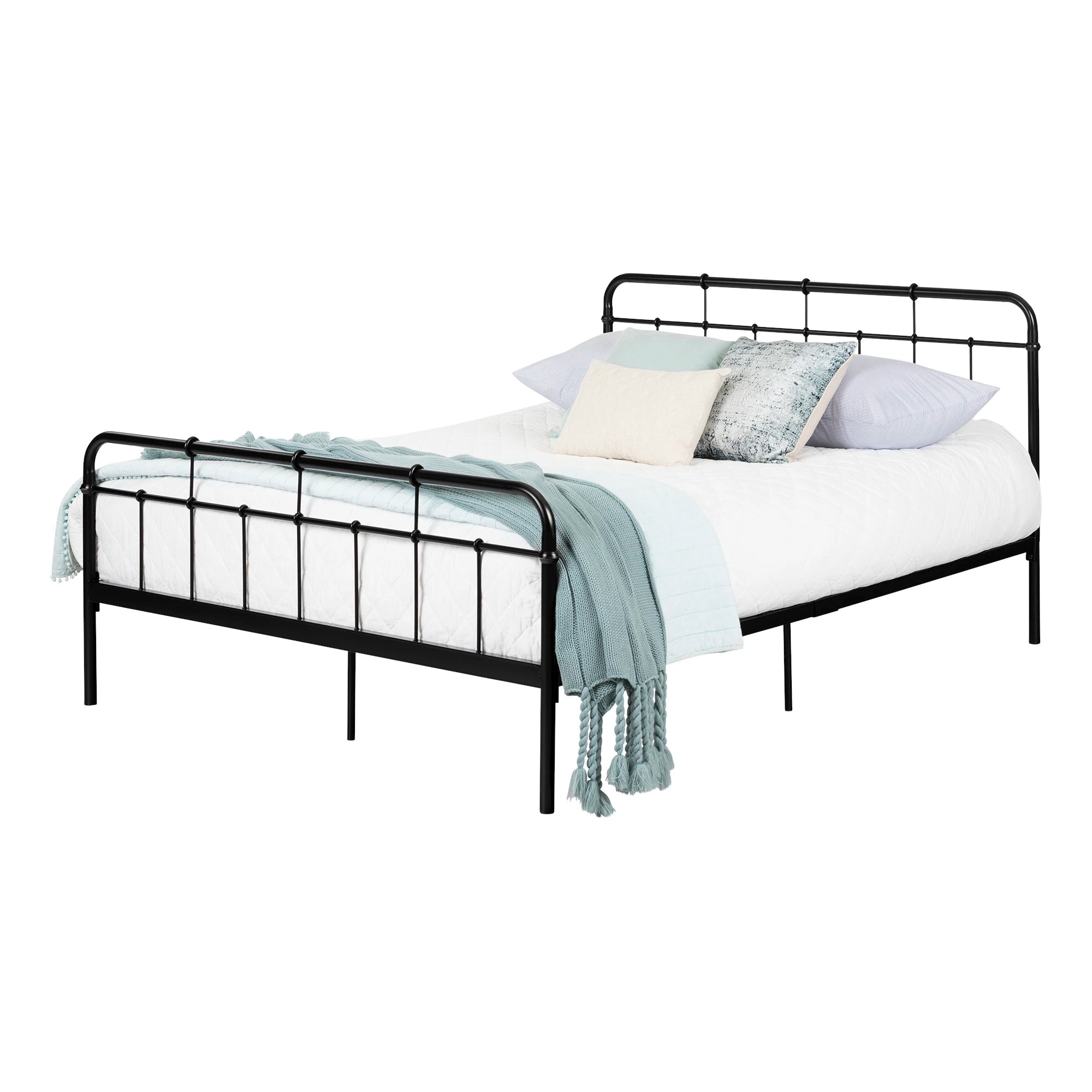 Metal Platform Bed with headboard - Gravity