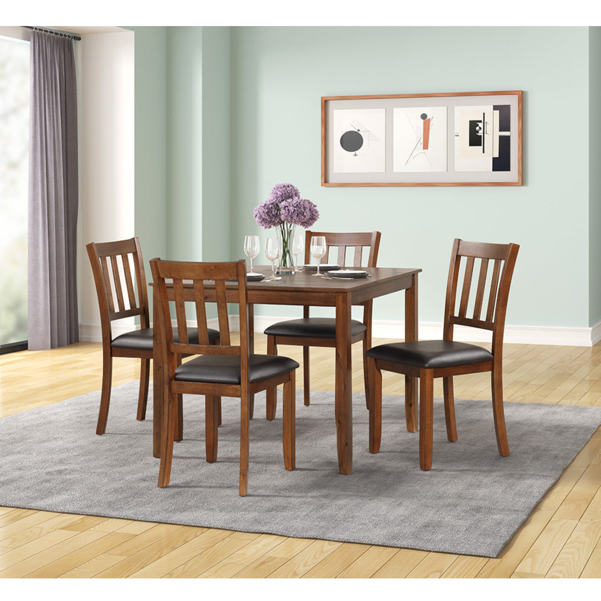 COCO- Cherry ESPRESSO - 5-Piece Dining Set