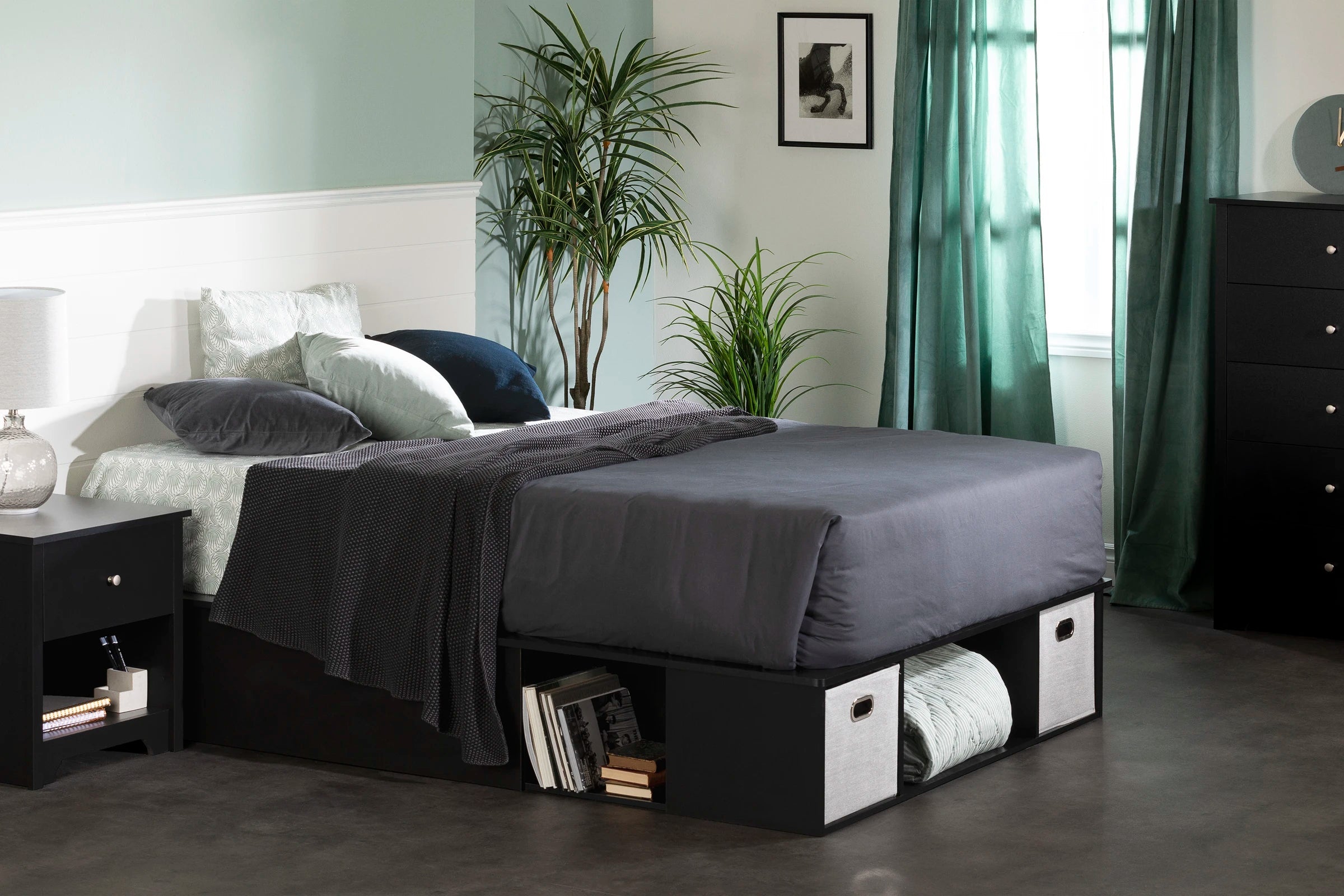 Storage Bed With Baskets - Vito