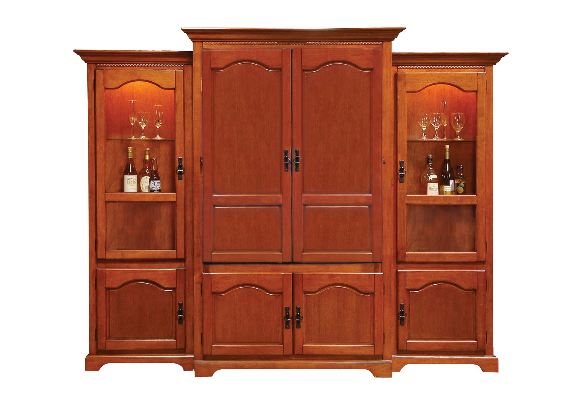 WALL UNIT - ASSEMBLED / DARK OAK # 4841SH