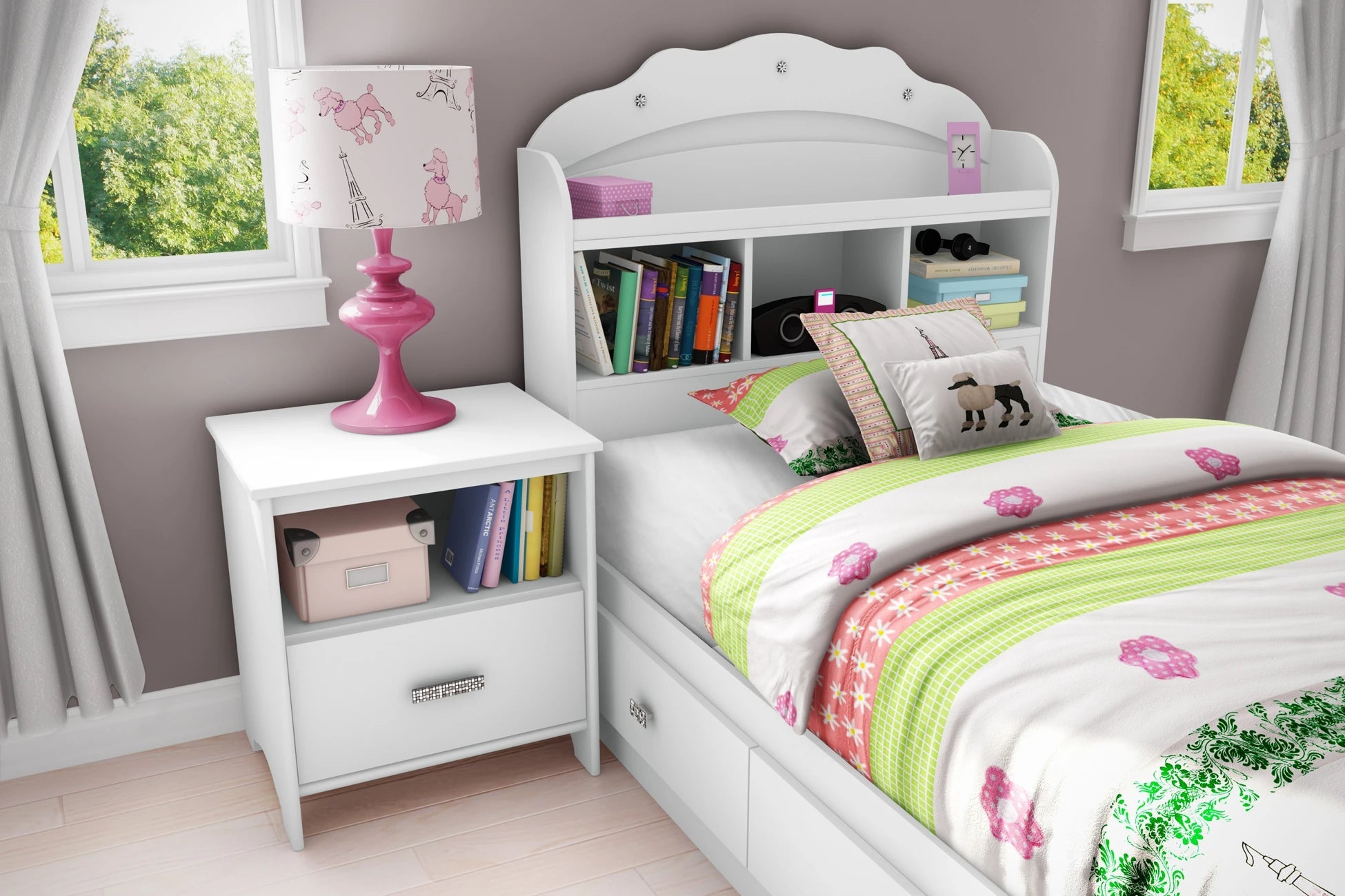 Mates Platform Storage Bed with 3 Drawers - Tiara