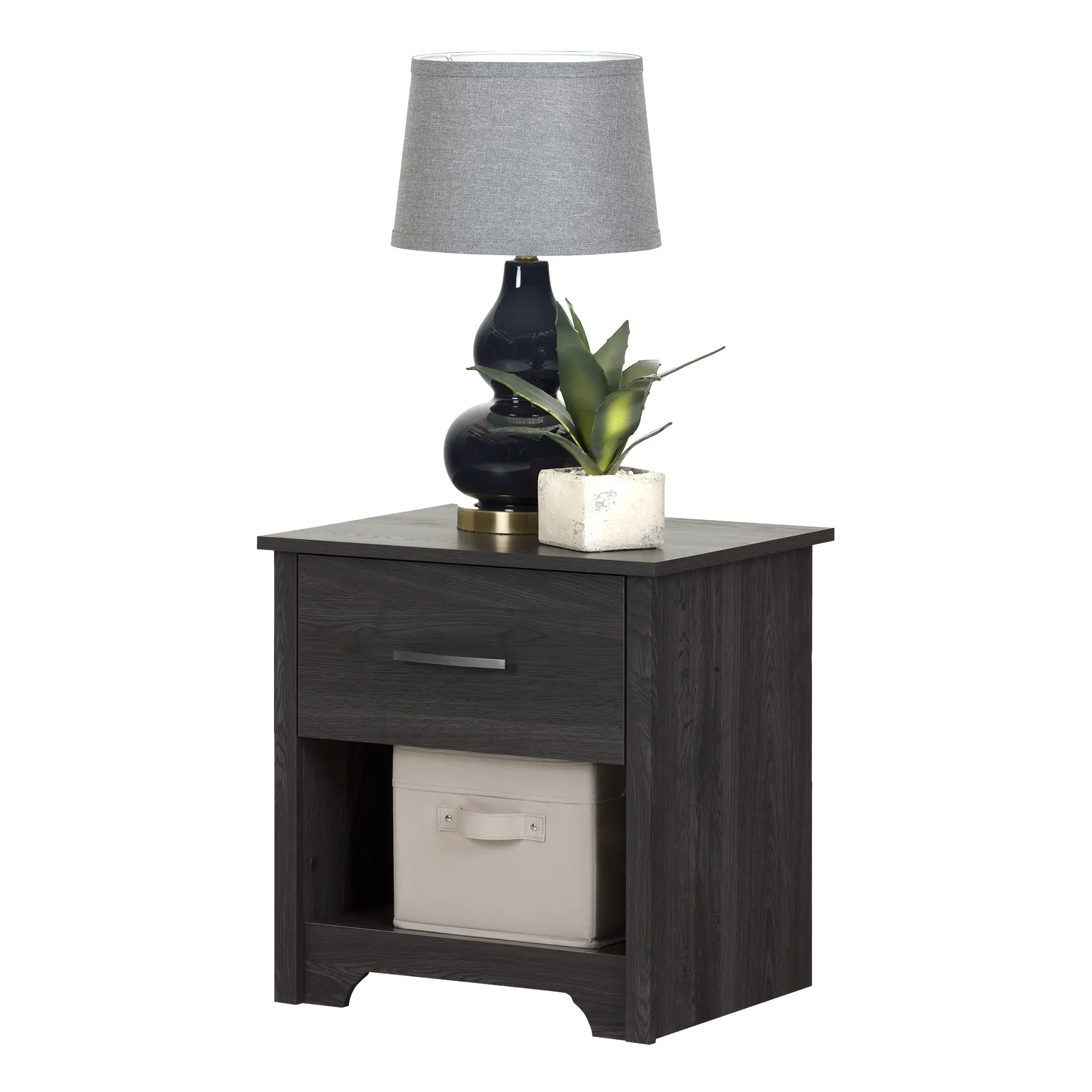 1-Drawer Nightstand - End Table with Storage - Fusion