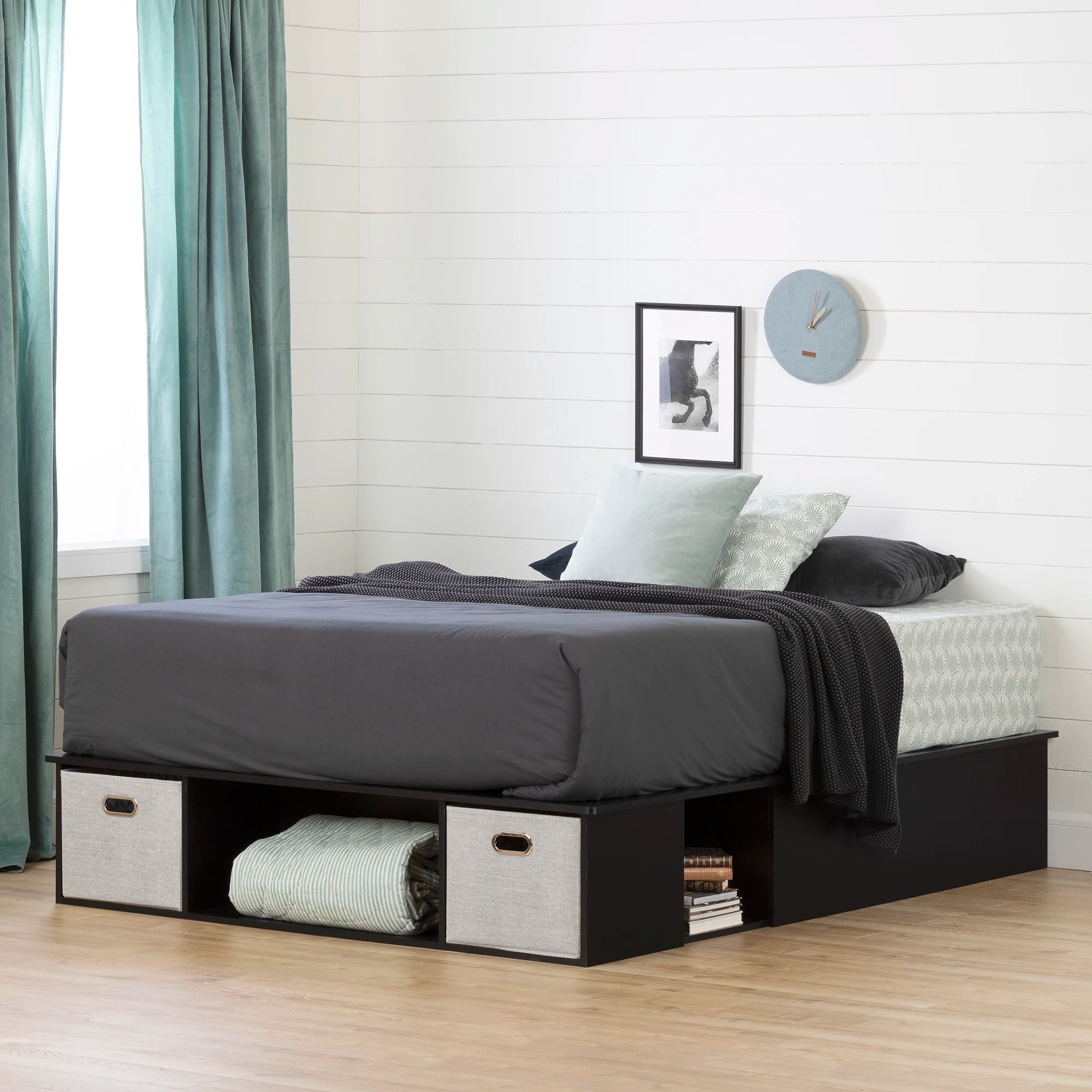 Storage Bed With Baskets - Vito