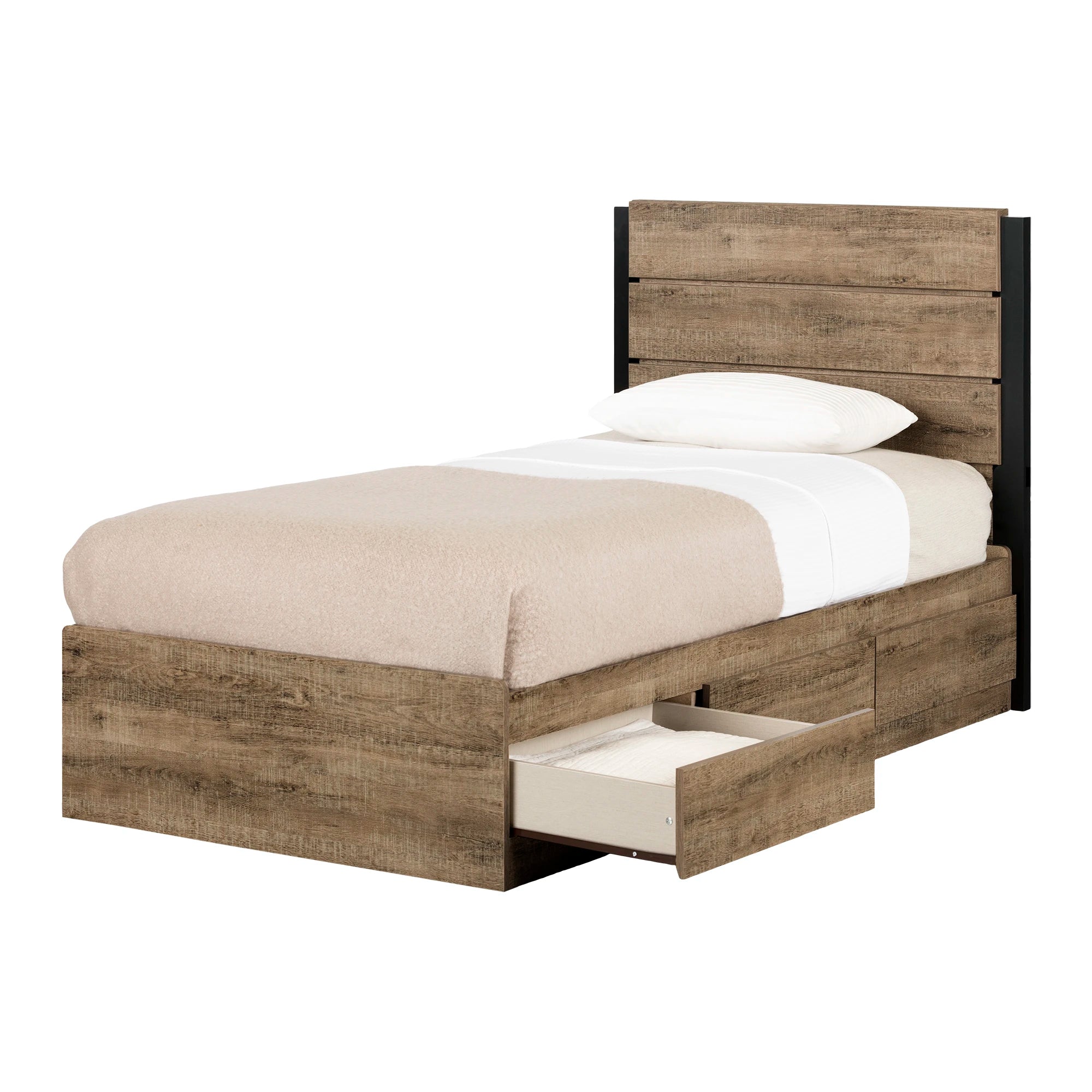 Mates Bed with 3 Drawers and Headboard Set - Arlen